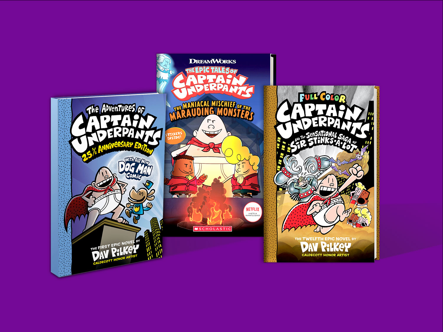 All the Captain Underpants Books in Order