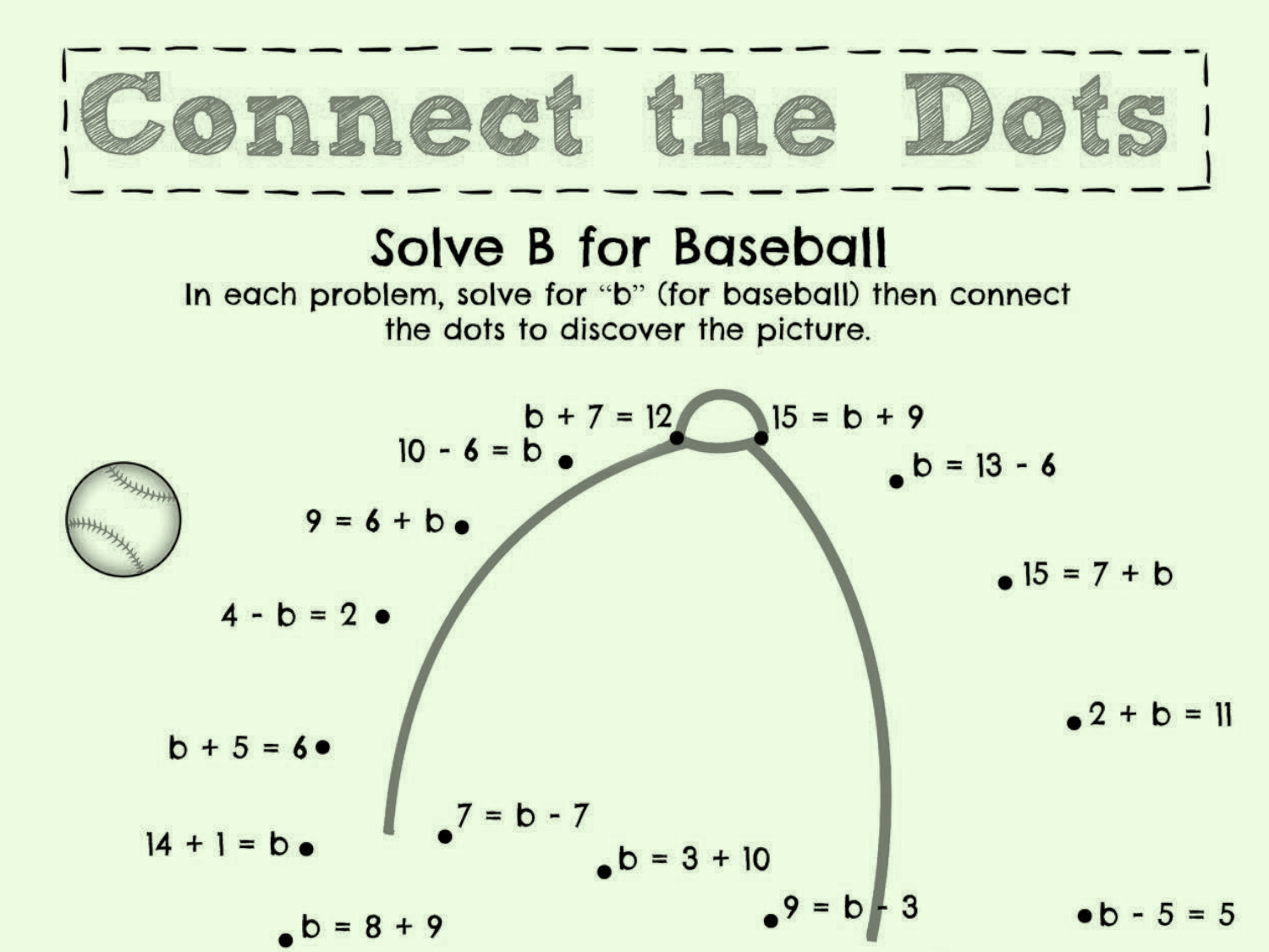 Baseball Math Worksheets Printable