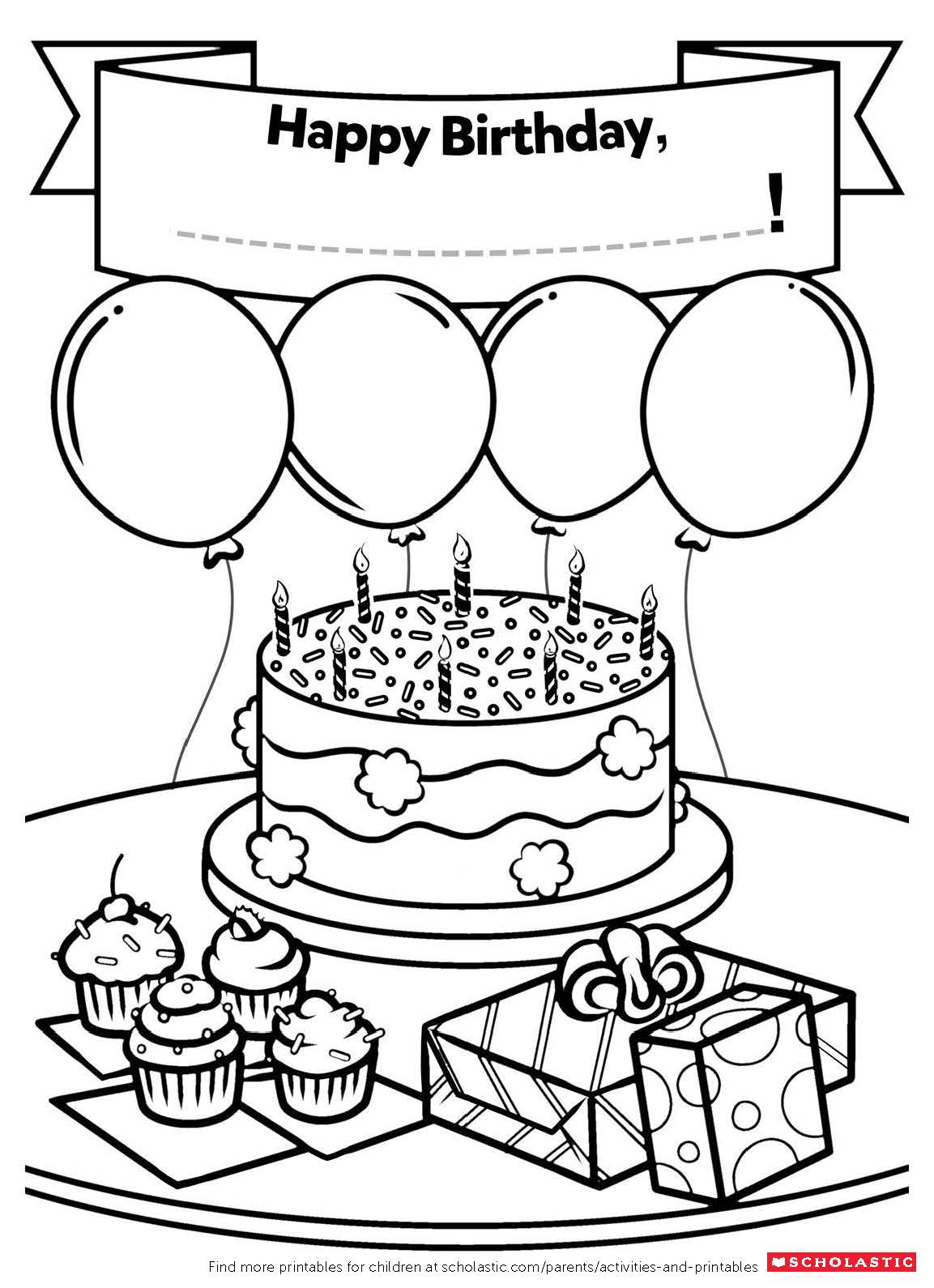 A Homemade Birthday Card Worksheets and Printables