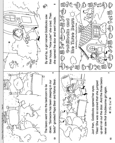 Minibook: Goldilocks and the Three Bears | Worksheets & Printables