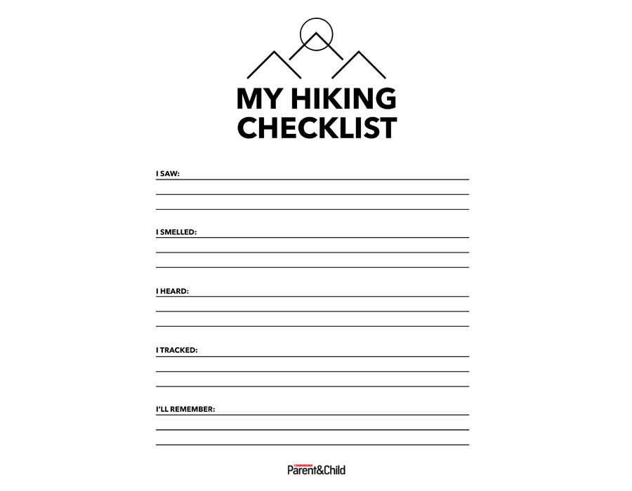 extended hiking checklist