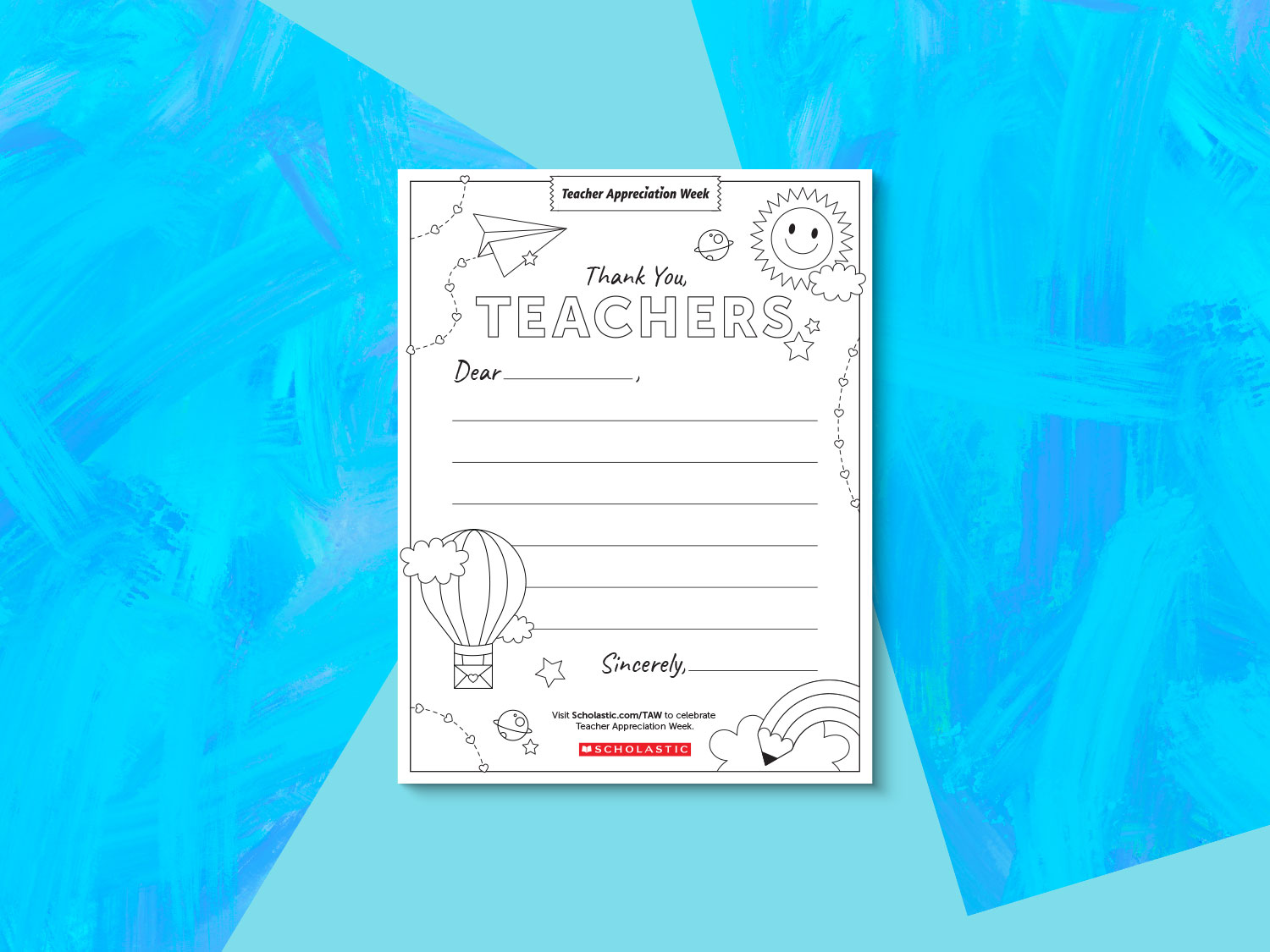 Thank You Letter for Teacher Appreciation Week | Scholastic
