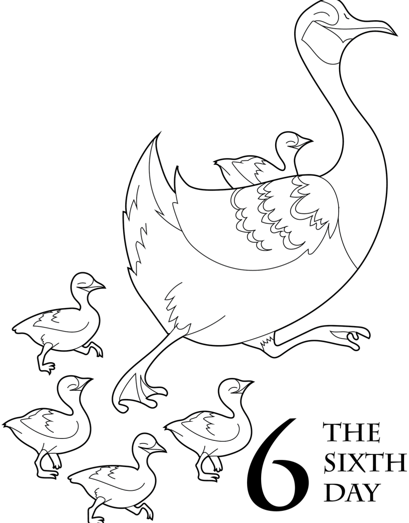 12 Days Of Christmas Coloring Pages 2