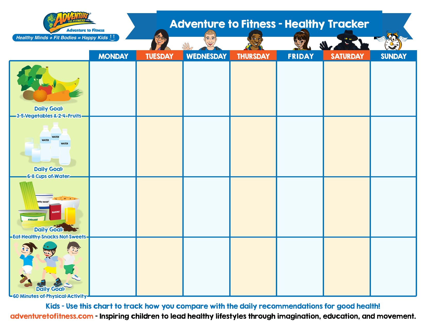 Healthy Eating Healthy Food Chart For Kids