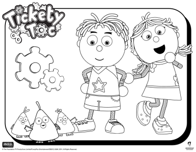 Tickety Toc Coloring Pages Printable Coloring Pages
