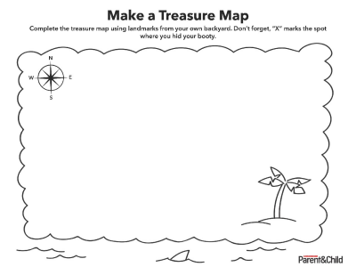 Treasure Map For Kids To Print