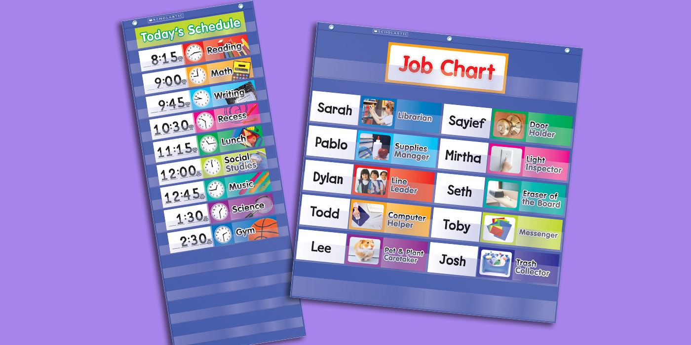 How To Organize Your Space With Pocket Charts Scholastic Teachers