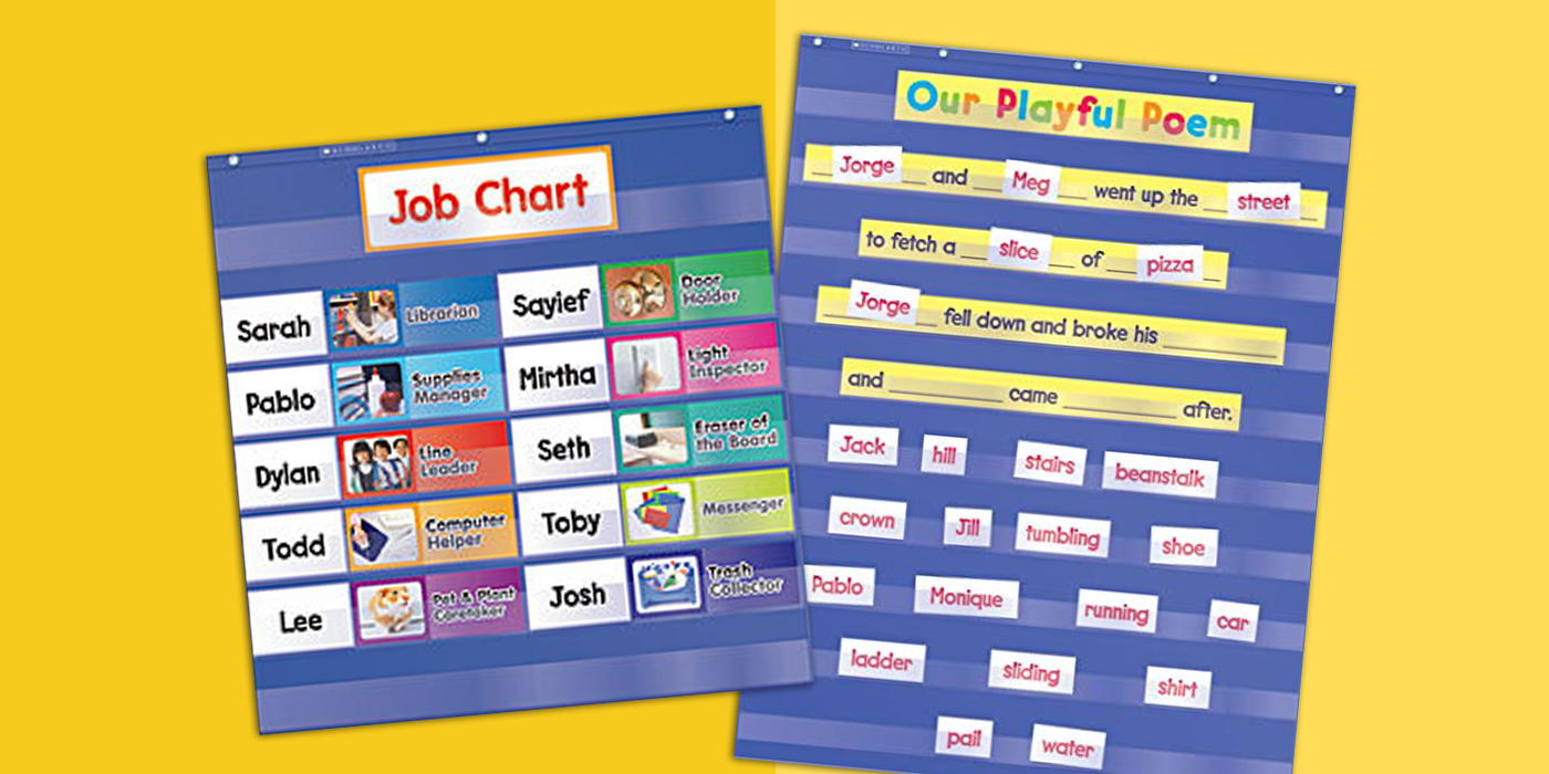 How to Organize Your Space With Pocket Charts