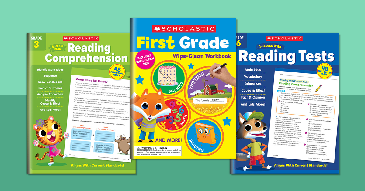 Reading Comprehension Workbooks for Grades 1-5