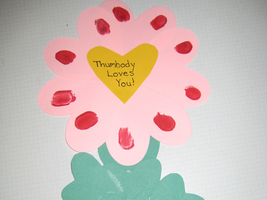 Thumbody Loves You Flower: A Valentine Craft Project | Scholastic