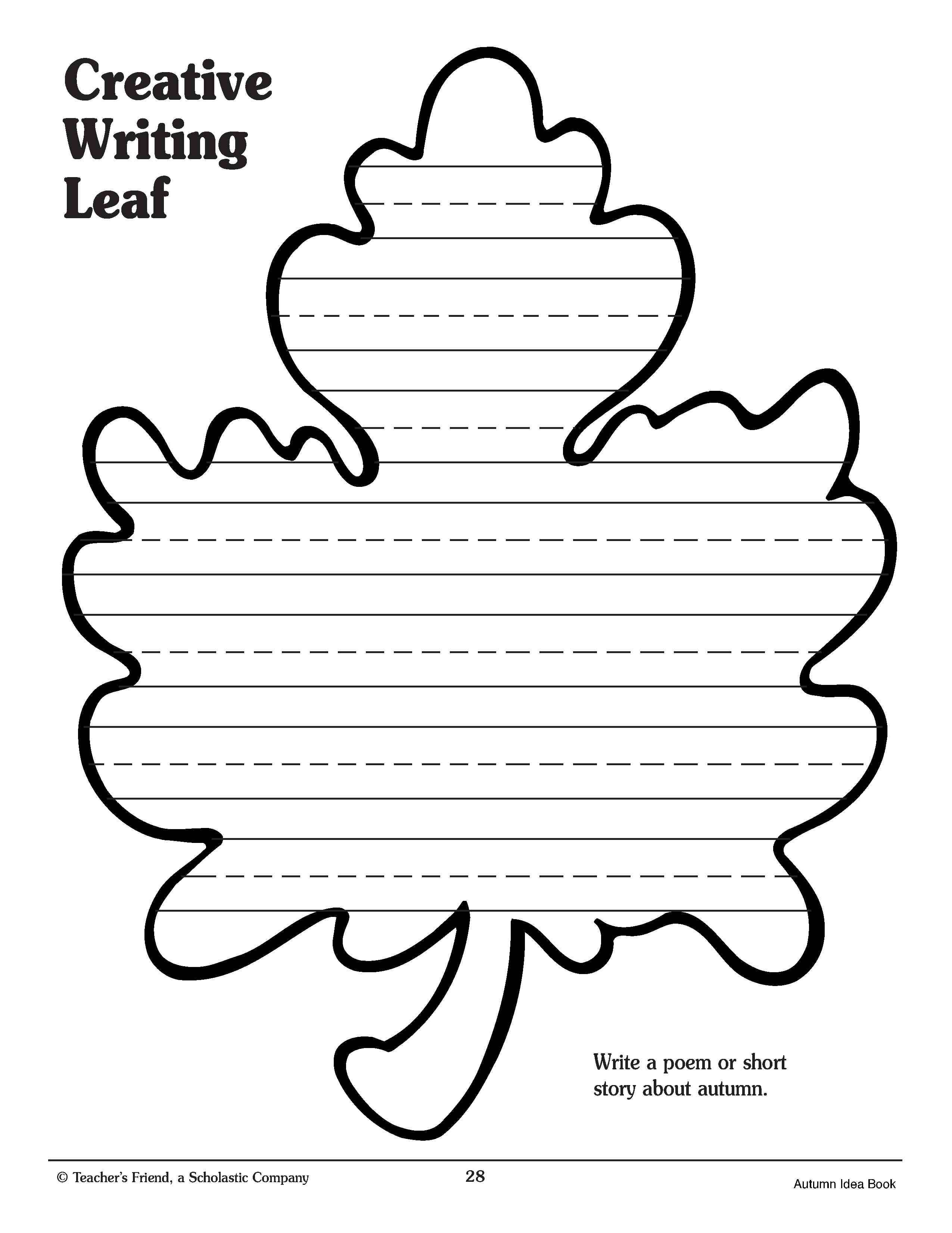 creative writing describe leaves