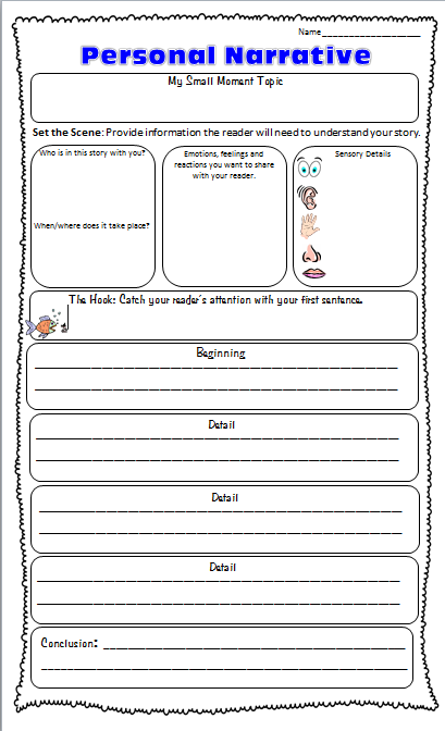  Personal Narrative Template Sample Personal Essay 2019 03 03