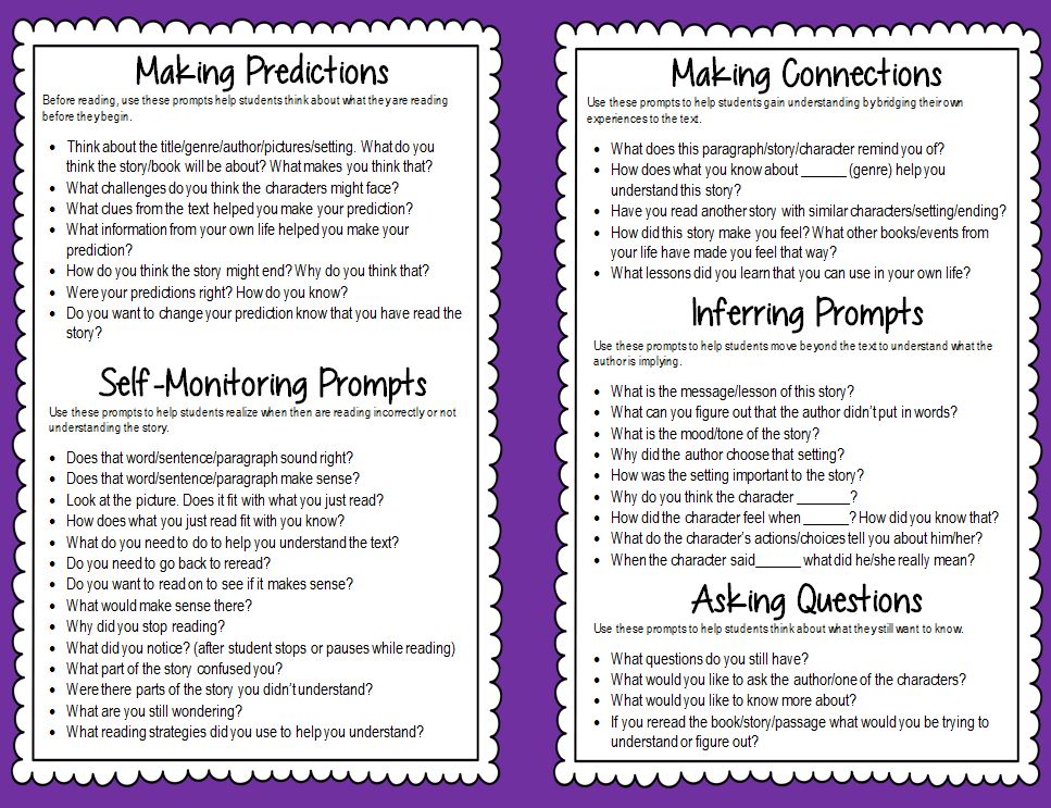 Guided Reading Prompts and Questions to Improve Comprehension | Scholastic
